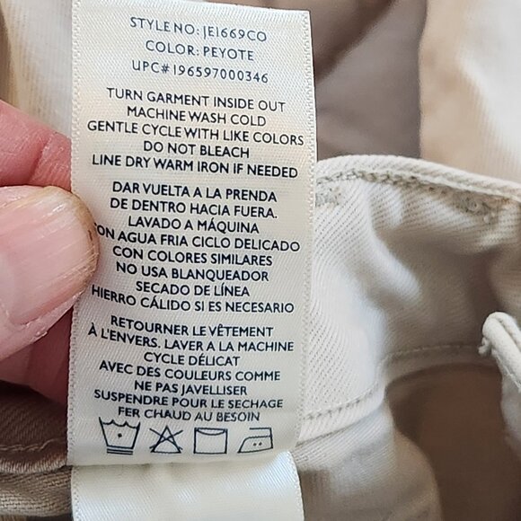 Joie Park Cargo pants Peyote zipper ankle cropped - Picture 3 of 12